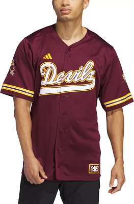 adidas Men's Arizona State Sun Devils Dark Red Replica Baseball Jersey