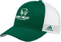 adidas Men's Utah Valley Wolverines Green Structured Adjustable Trucker Hat