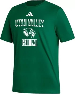 adidas Men's Utah Valley Wolverines Green Amplifier T-Shirt