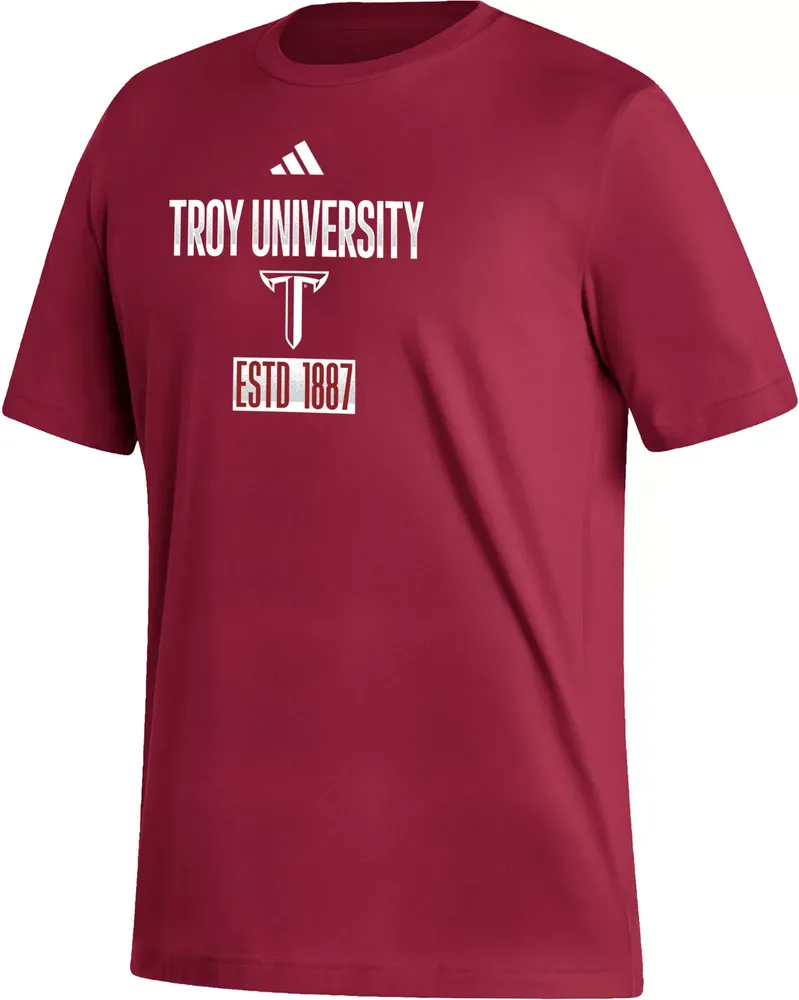 adidas Men's Troy Trojans Cardinal Amplifier T-Shirt