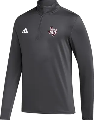 adidas Men's Texas A&M Aggies Grey Golf Fleece 1/4 Zip