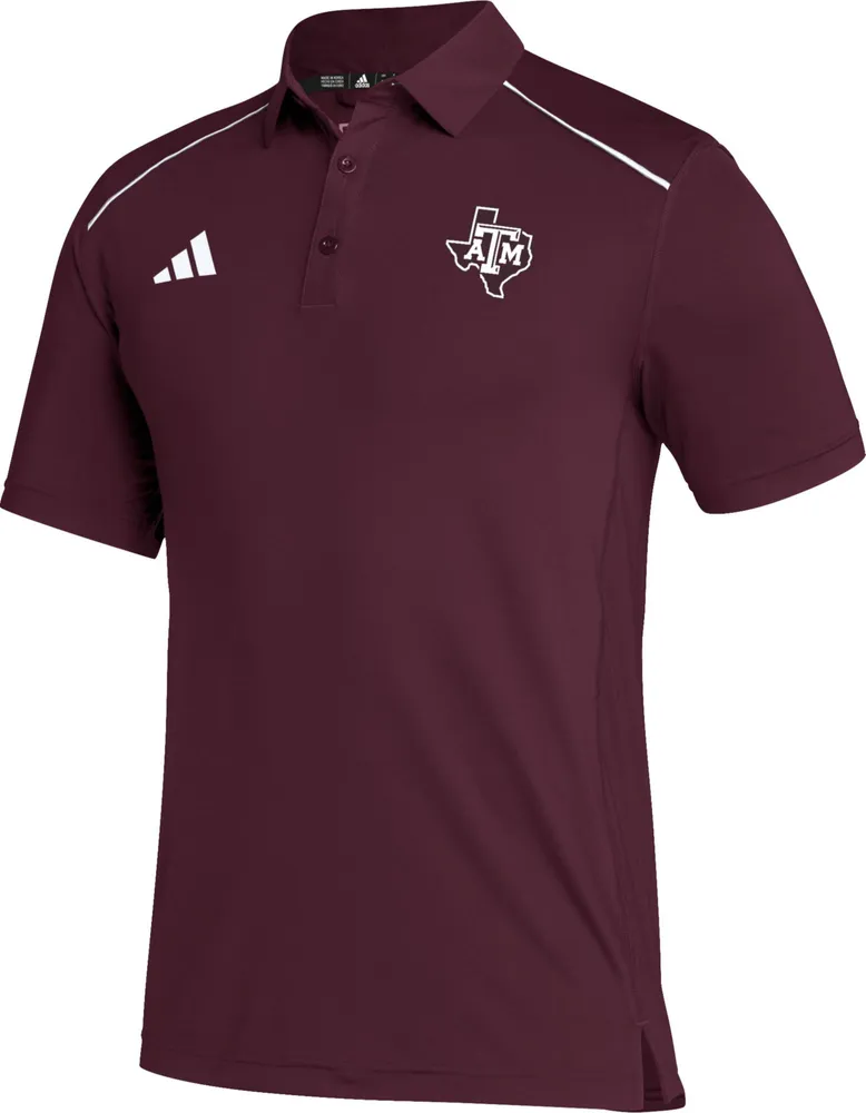 adidas Men's Texas A&M Aggies Maroon Aeroready Classic Polo