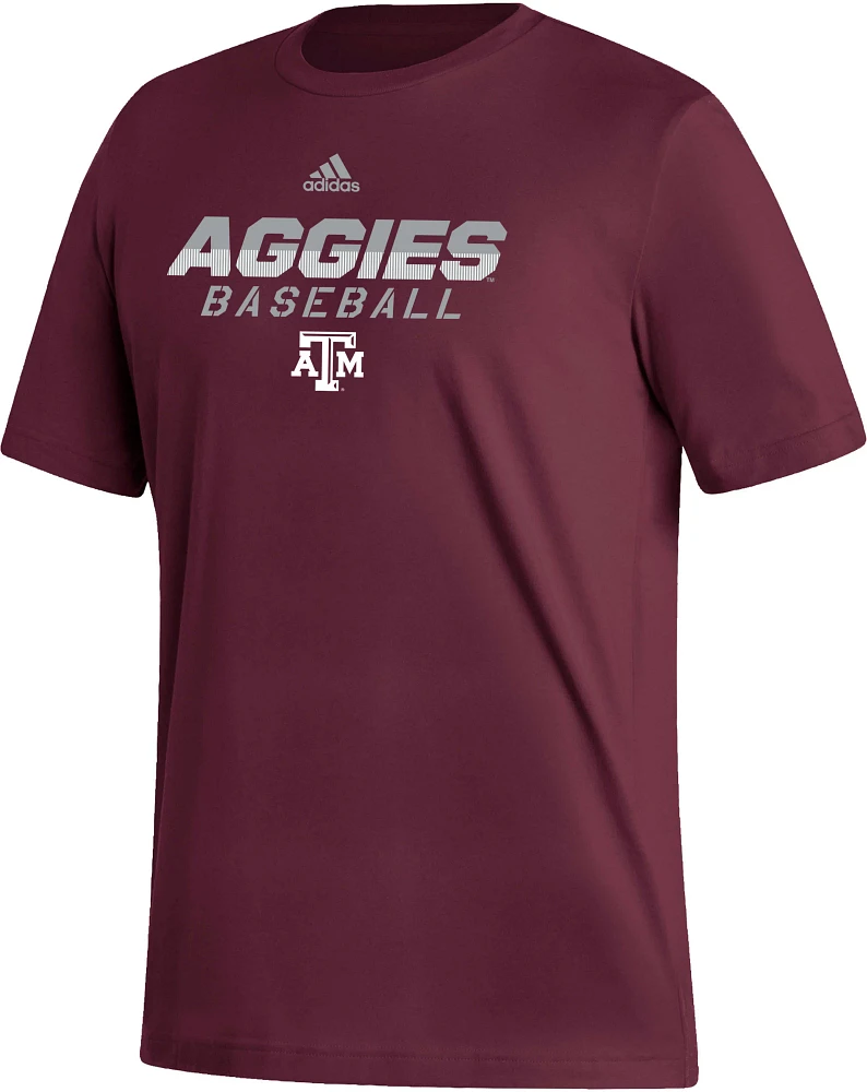 adidas Men's Texas A&M Aggies Maroon Baseball Fresh T-Shirt