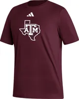 adidas Men's Texas A&M Aggies Maroon Logo T-Shirt