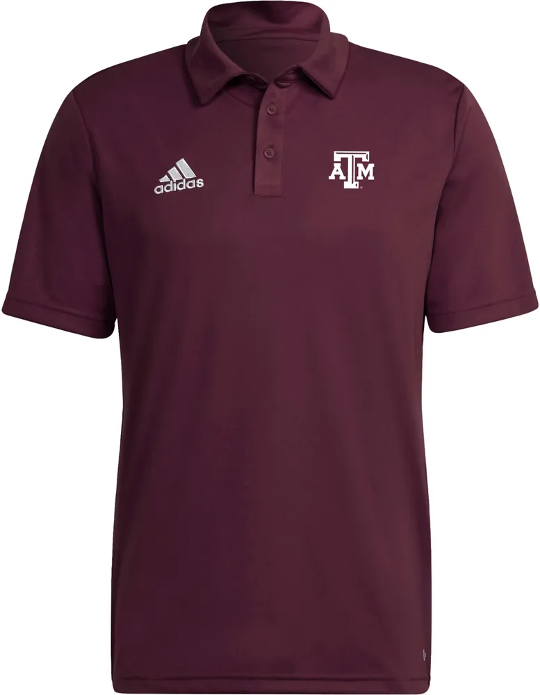 adidas Men's Texas A&M Aggies Maroon Entrada Polo