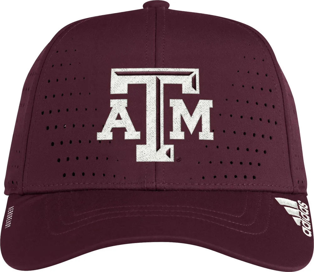 adidas Men's Texas A&M Aggies Maroon Performance Structured Adjustable Hat