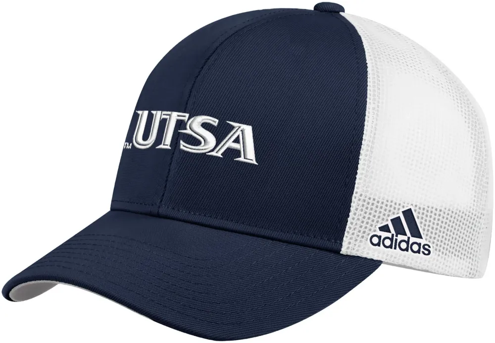 adidas Men's UT San Antonio Roadrunners Blue Structured Adjustable Trucker Hat