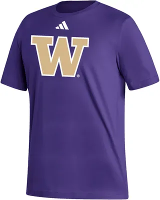 adidas Men's Washington Huskies Purple Primary T-Shirt