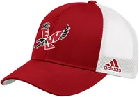 adidas Men's Eastern Washington Eagles Red Structured Adjustable Trucker Hat