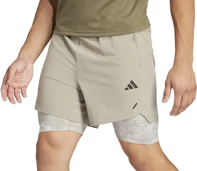 adidas Men's Power Workout 2-in-1 7” Shorts