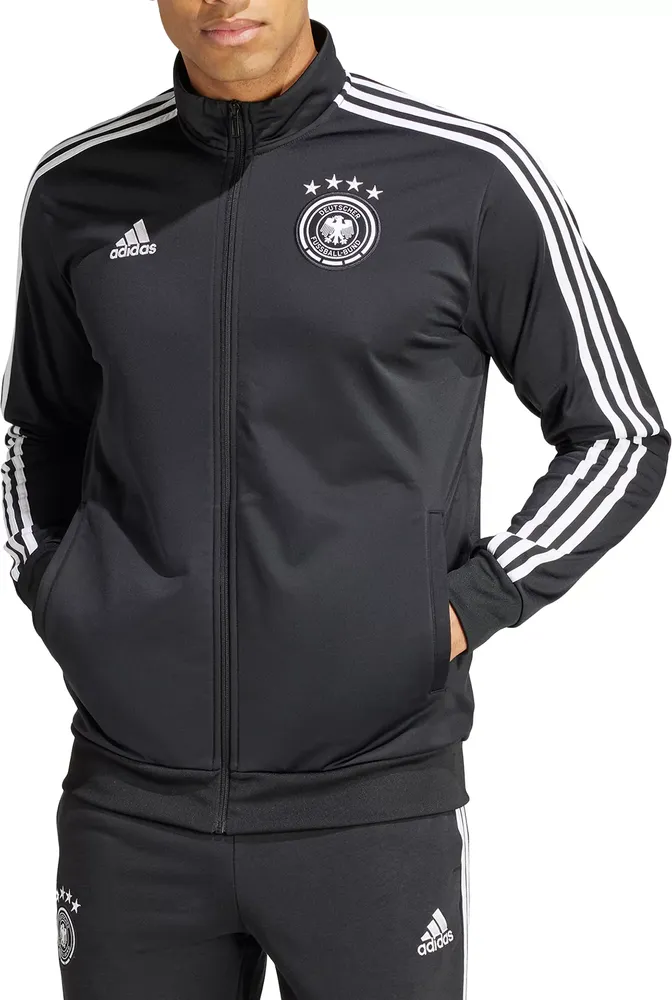 adidas Adult Germany 2024 DNA Black Long Sleeve Shirt