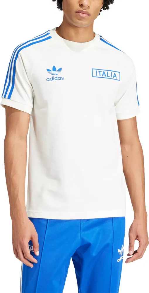 adidas Italy Away Team Logo Off White T-Shirt