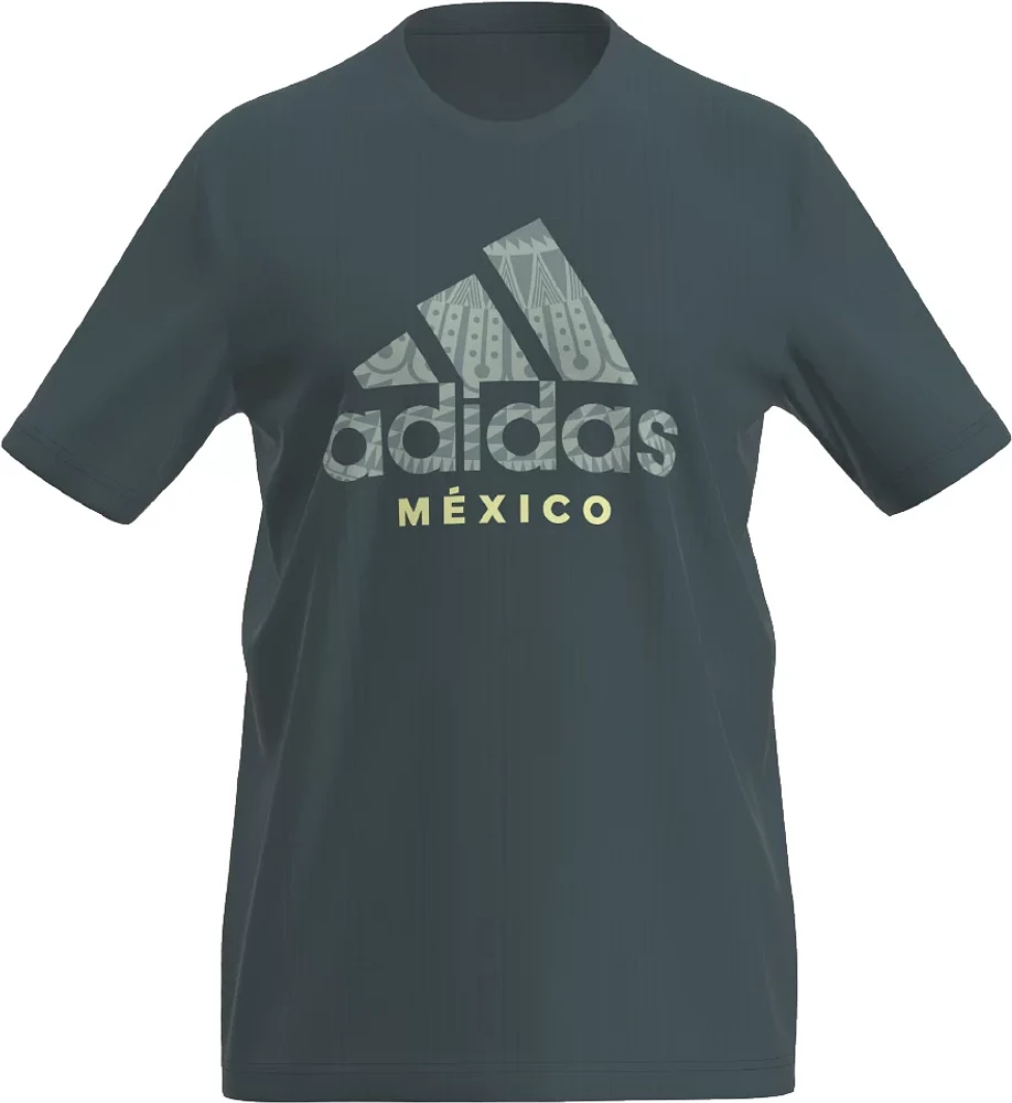 adidas Adult Mexico 2024 DNA Green T-Shirt