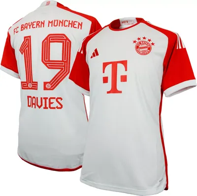 adidas Bayern Munich Alphonso Davies #19 Home Replica Jersey