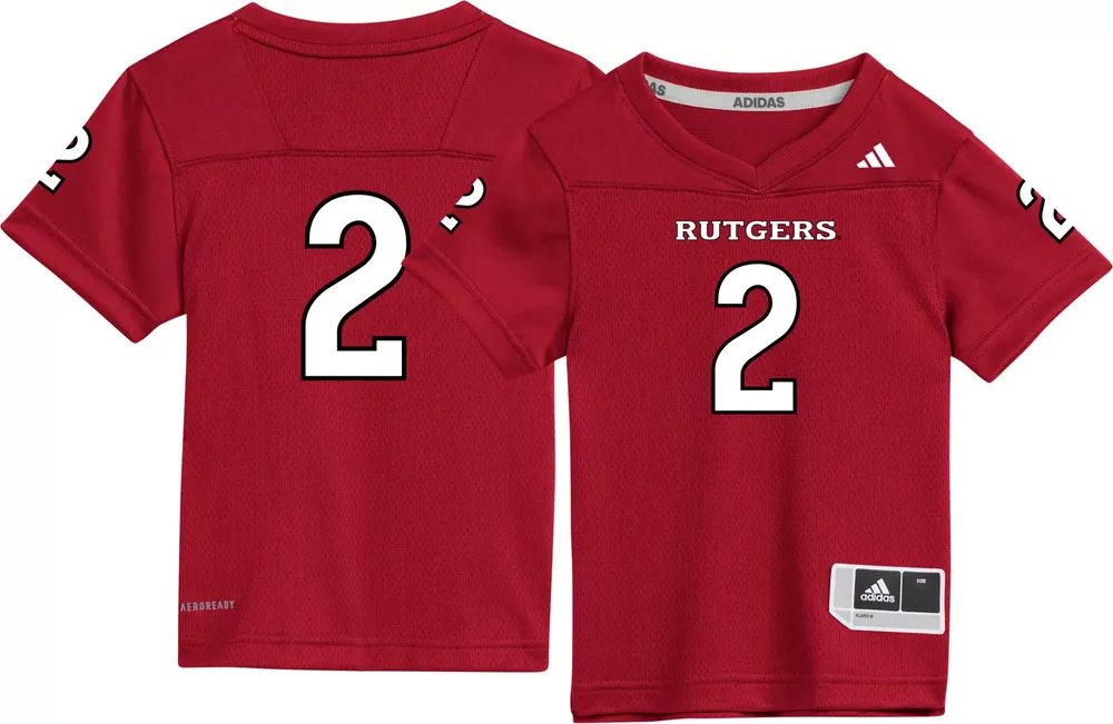 adidas Little Kids' Rutgers Scarlet Knights Scarlet Replica Football Jersey