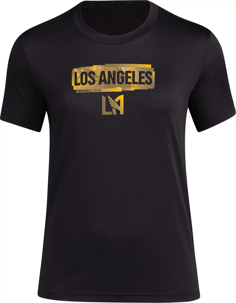 adidas Women's Los Angeles FC 2024 Local Pop Black T-Shirt