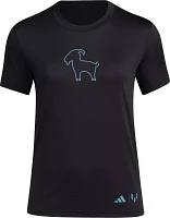 adidas Women's Inter Miami CF Simple Goat Black T-Shirt