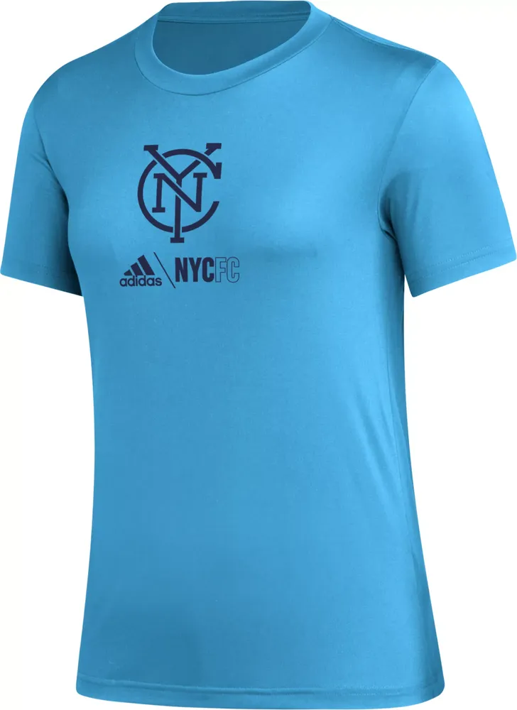 adidas Women's New York City FC Icon Light Blue T-Shirt