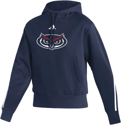 adidas Women's Florida Atlantic Owls Blue Pullover Fleece Hoodie