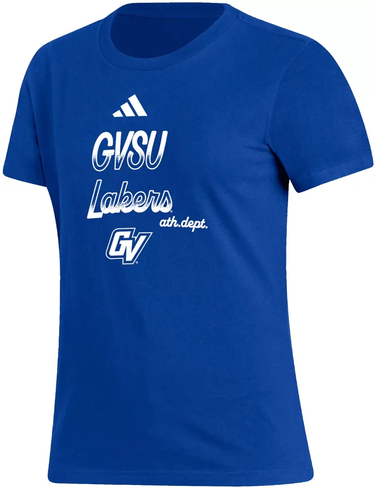 adidas Women's Grand Valley State Lakers Laker Blue Amplifier T-Shirt