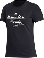 adidas Women's Alabama State Hornets Black Amplifier T-Shirt