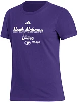 adidas Women's North Alabama  Lions Purple Amplifier T-Shirt