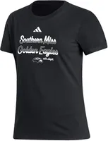 adidas Women's Southern Miss Golden Eagles Black Amplifier T-Shirt