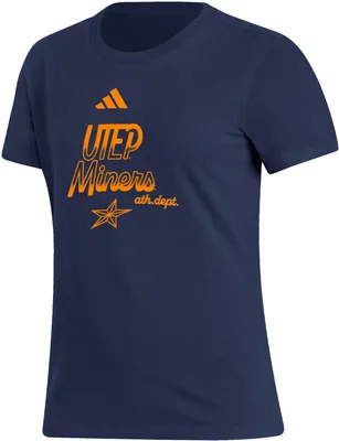 adidas Women's UTEP Miners Navy Amplifier T-Shirt