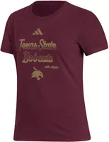 adidas Women's Texas State Bobcats Maroon Amplifier T-Shirt