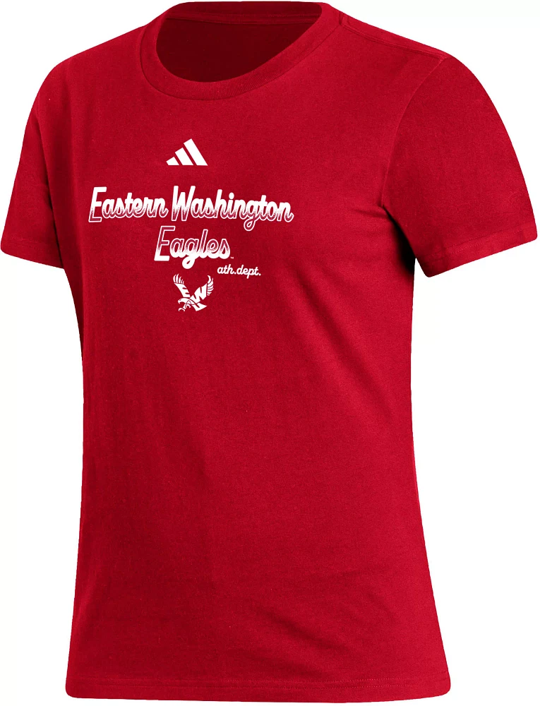 adidas Women's Eastern Washington Eagles Red Amplifier T-Shirt