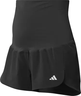 adidas Women's Pacer Woven Stretch Training Maternity Shorts