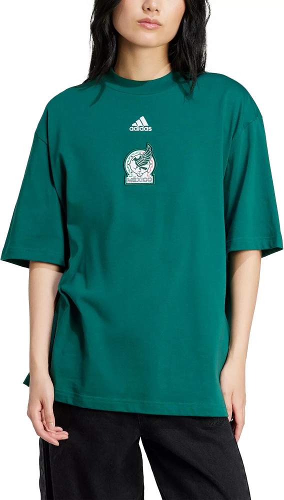 adidas Women's Mexico 2024 DNA Green T-Shirt