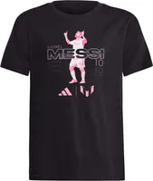 adidas Youth Lionel Messi #10 Celebrate Black T-Shirt