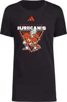 adidas Youth Miami Hurricanes Grey Fresh T-Shirt