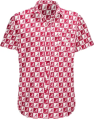 Dyme Lyfe Men's Alabama Crimson Tide Logo Block Button-Up Shirt