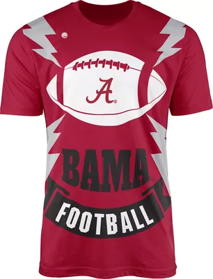 Dyme Lyfe Men's Alabama Crimson Tide Football Bolt T-Shirt