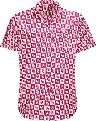 Dyme Lyfe Men's Oklahoma Sooners Crimson Logo Block Button-Up Shirt