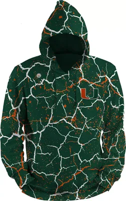 Dyme Lyfe Men's Miami Hurricanes Green Storm Pullover Hoodie