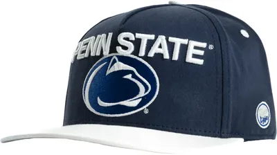 Dyme Lyfe Men's Penn State Nittany Lions Navy Colorblock Logo Snapback