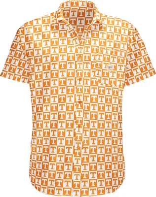 Dyme Lyfe Men's Tennessee Volunteers Orange Logo Block Button-Up Shirt