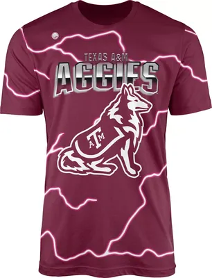 Dyme Lyfe Men's Texas A&M Aggies Maroon Electric Mascot T-Shirt