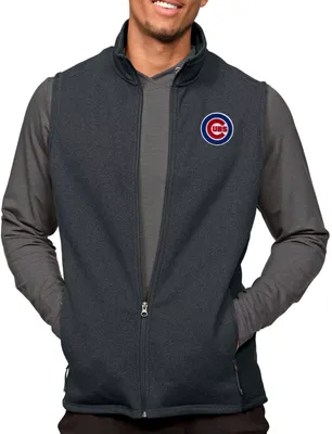 Antigua Men's Chicago Cubs Charcoal Course Vest