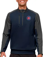 Antigua Chicago Cubs Navy Team Pullover