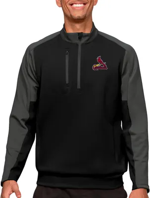 Antigua St. Louis Cardinals Black Team Pullover