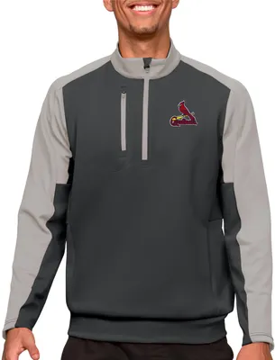 Antigua St. Louis Cardinals Carbon Team Pullover