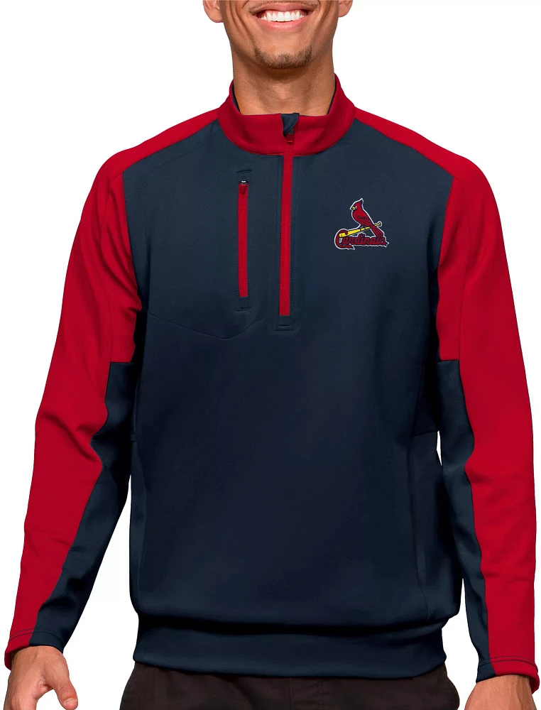 Antigua St. Louis Cardinals Navy Team Pullover