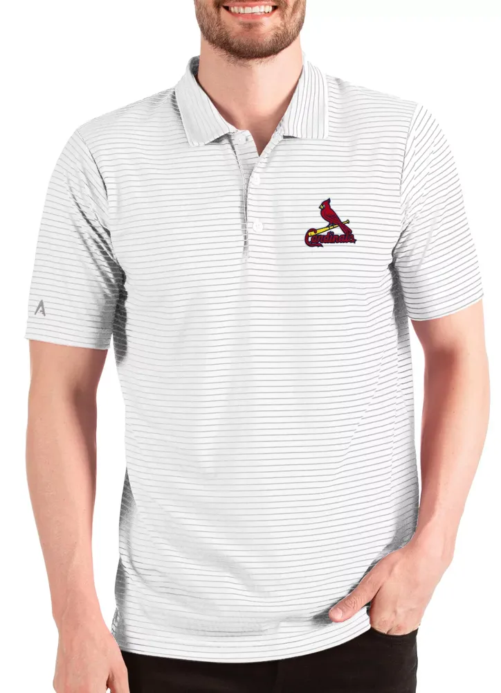 Antigua Men's St. Louis Cardinals Striped Polo