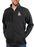 Antigua Men's Los Angeles Dodgers Black Course Jacket