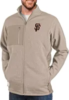 Antigua Men's San Francisco Giants Oatmeal Course Jacket