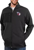 Antigua Men's Cleveland Guardians Black Course Jacket